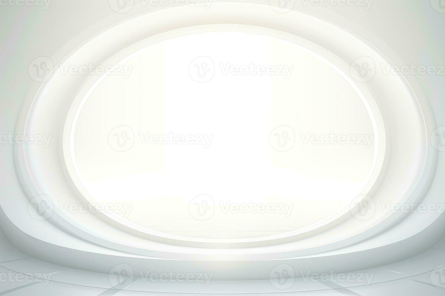 Abstract futuristic architecture background, Minimal technology white backdrop, Generative AI illustration photo