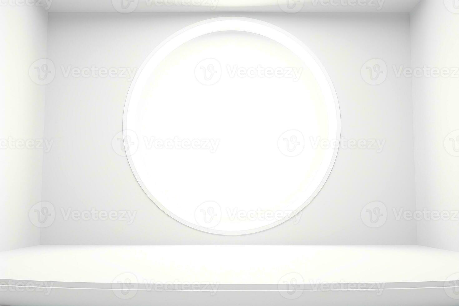 Abstract futuristic architecture background, Minimal technology white backdrop, Generative AI illustration photo