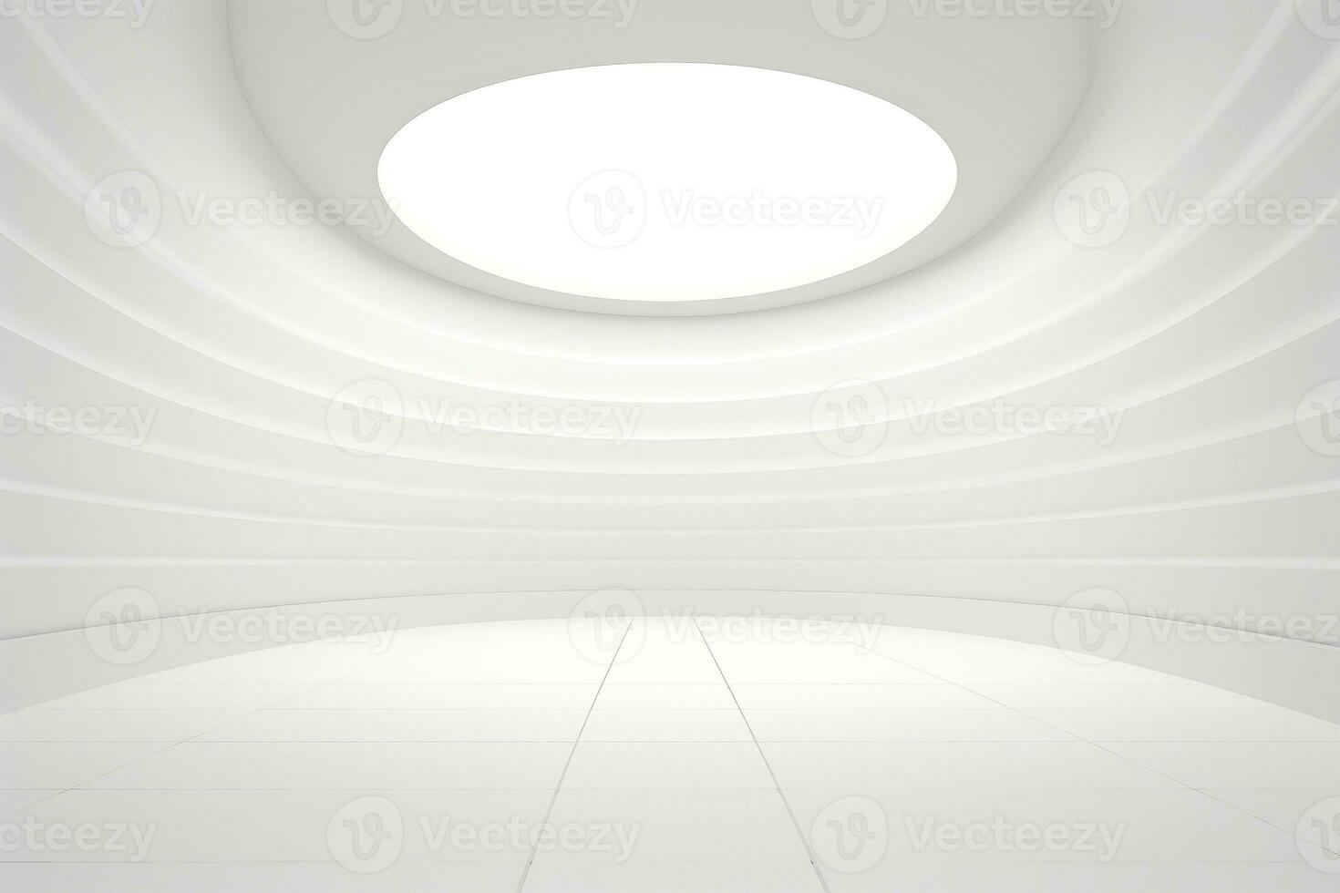 Abstract futuristic architecture background, Minimal technology white backdrop, Generative AI illustration photo