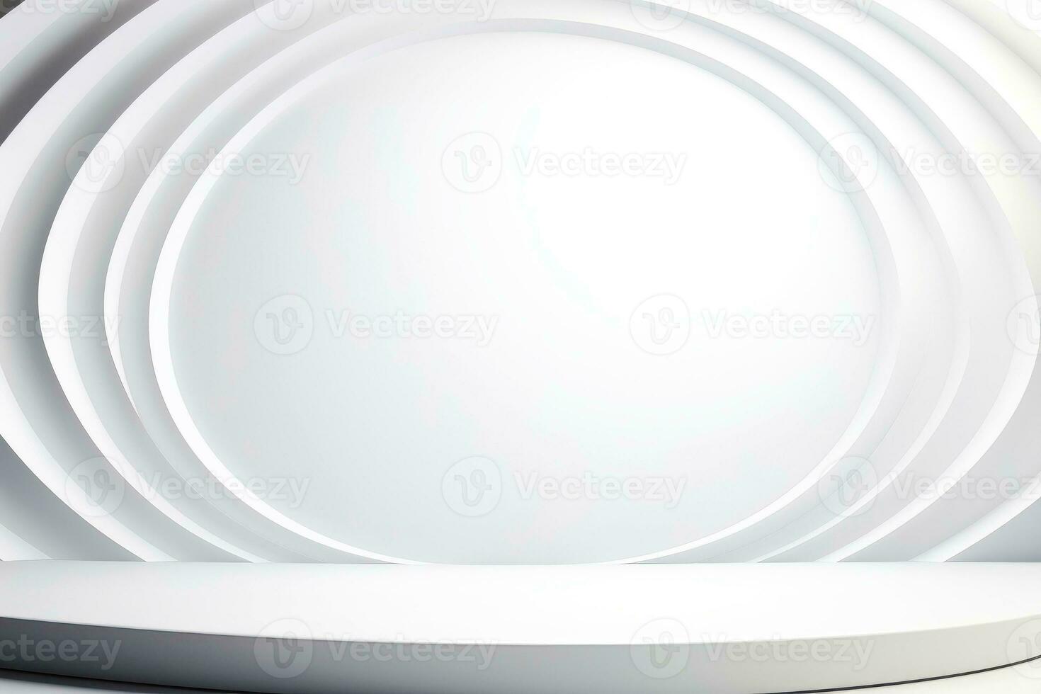 Abstract futuristic architecture background, Minimal technology white backdrop, Generative AI illustration photo