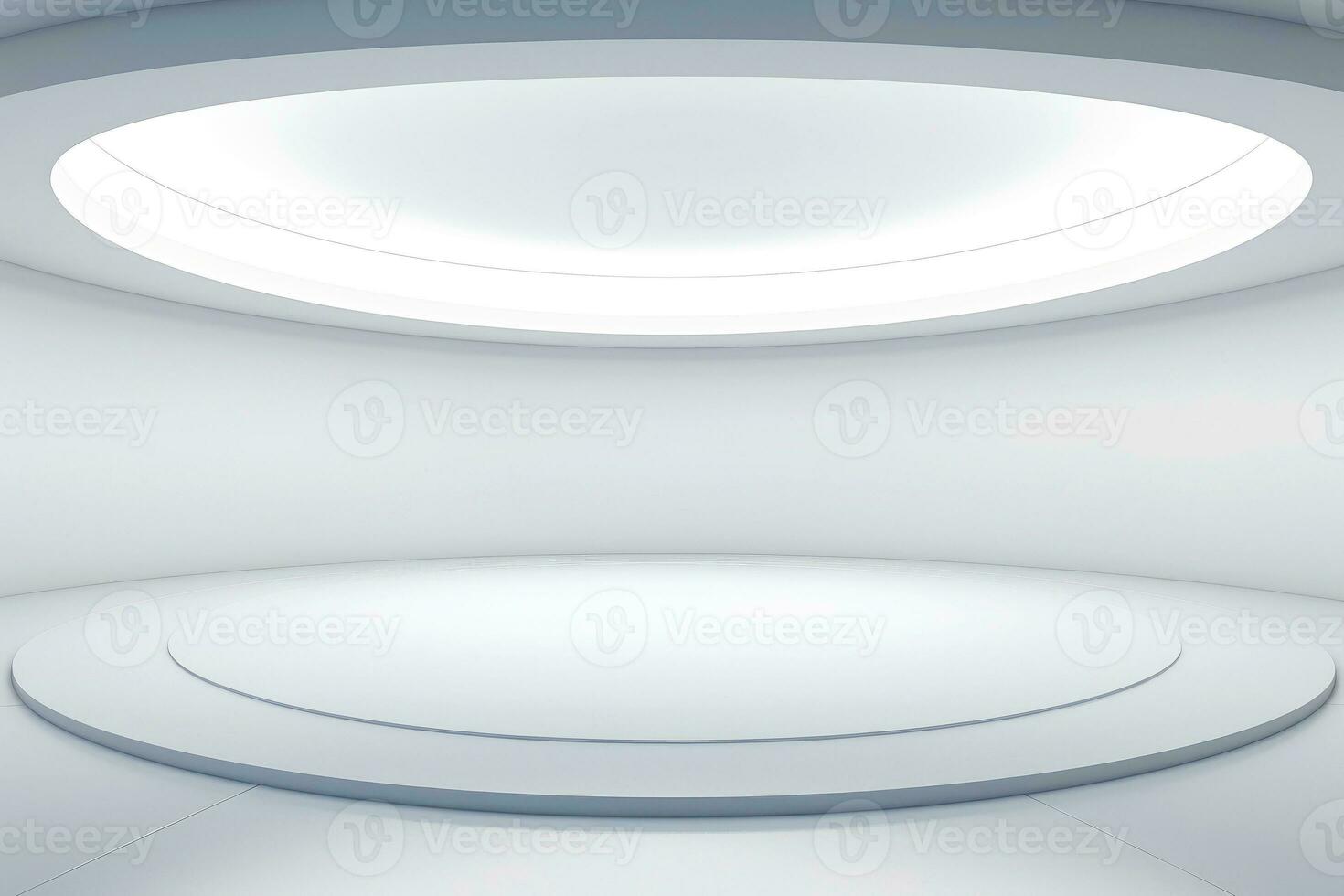 Abstract futuristic architecture background, Minimal technology white backdrop, Generative AI illustration photo