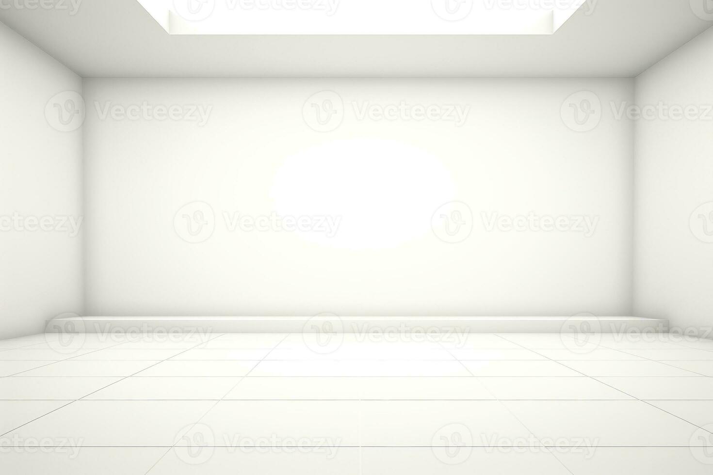 Abstract futuristic architecture background, Minimal technology white backdrop, Generative AI illustration photo