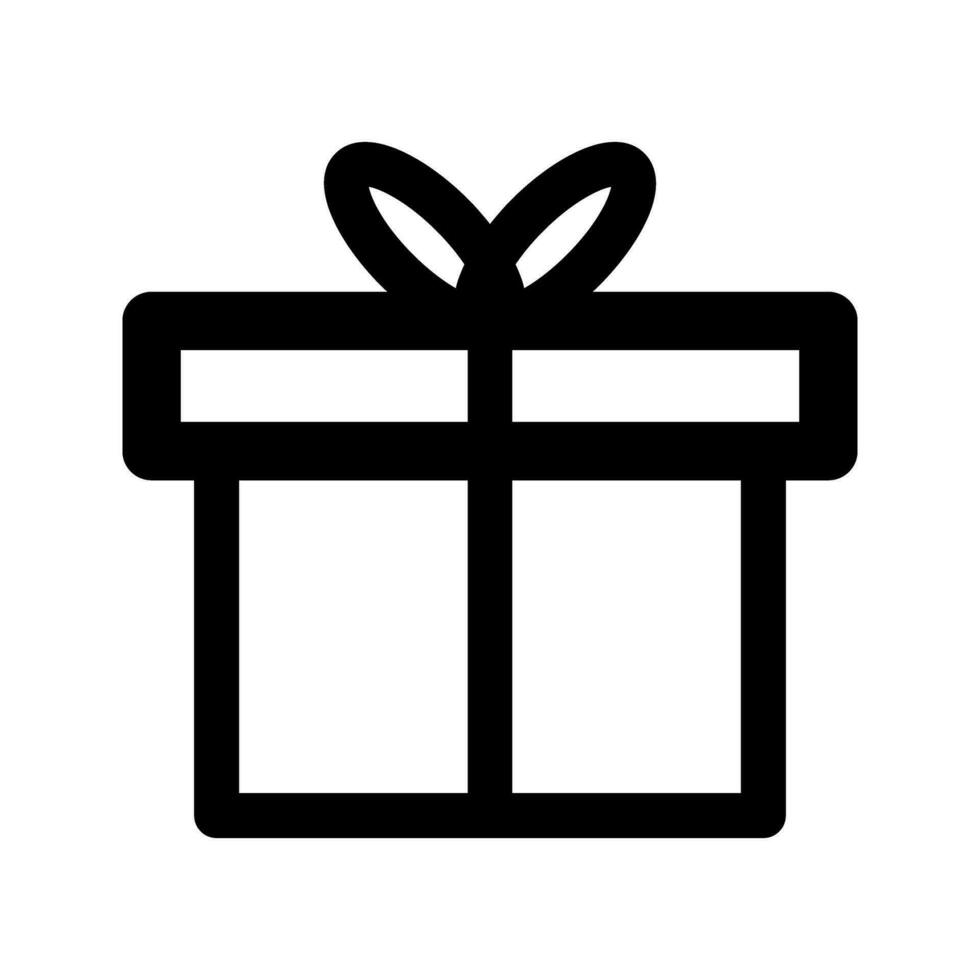 Gift box vector icon. cn be used for mobile app, ui and website