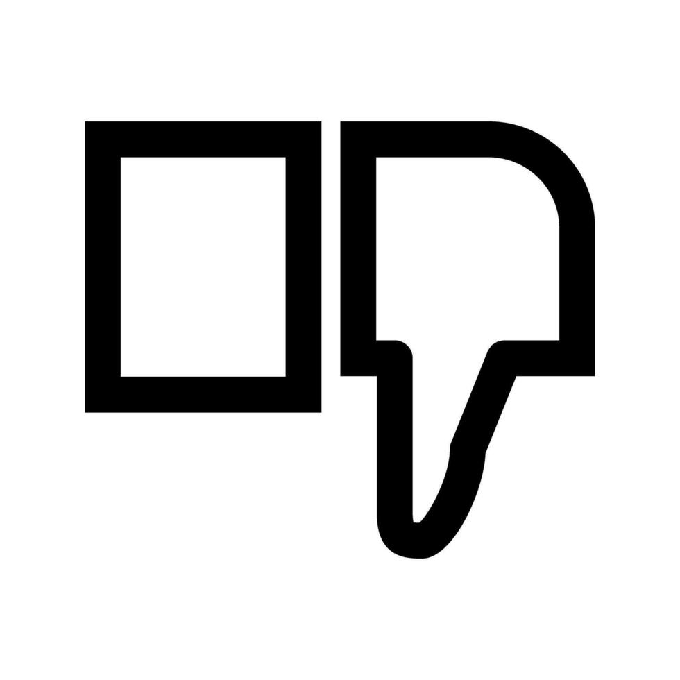 dislike icon. Dislike symbol. Flat design vector