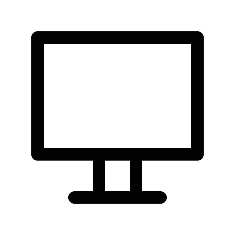 computer monitor icon simple design vector illustration