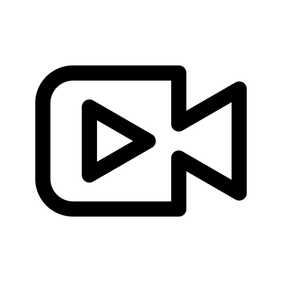 live streaming icon vector. Video camera icon. Video camera symbol. vector