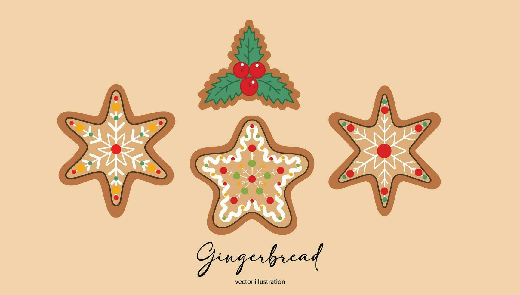 Navidad galletas clipart vector