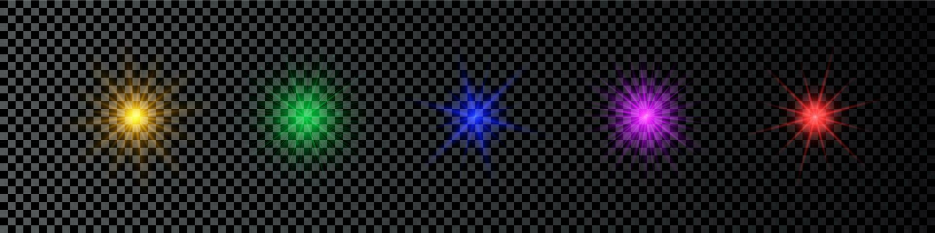 Light effect of lens flare vector