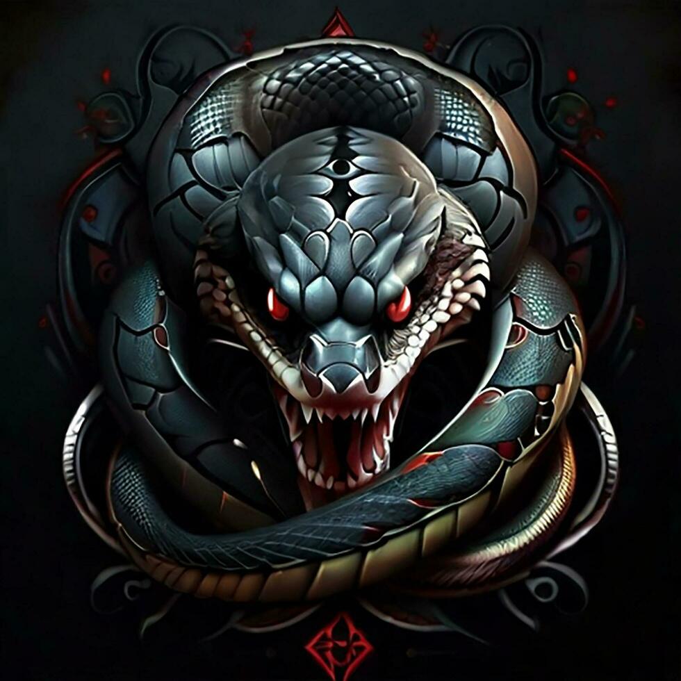 mal serpiente, tatuaje foto