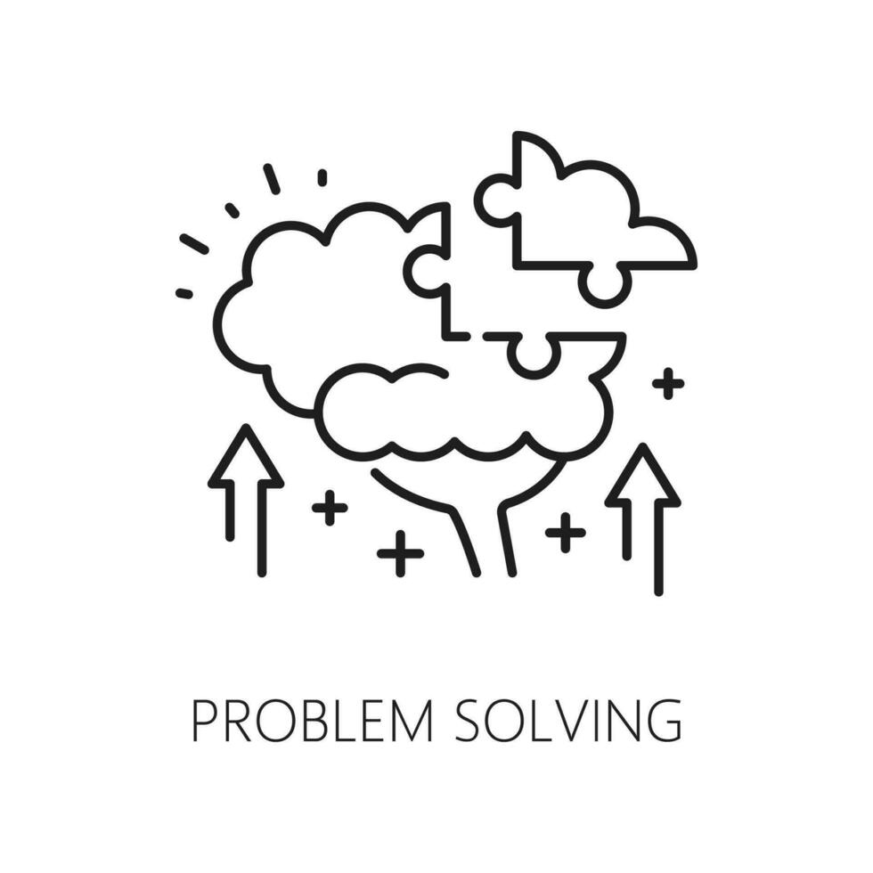 Problem solving, psychological disorder problem vector