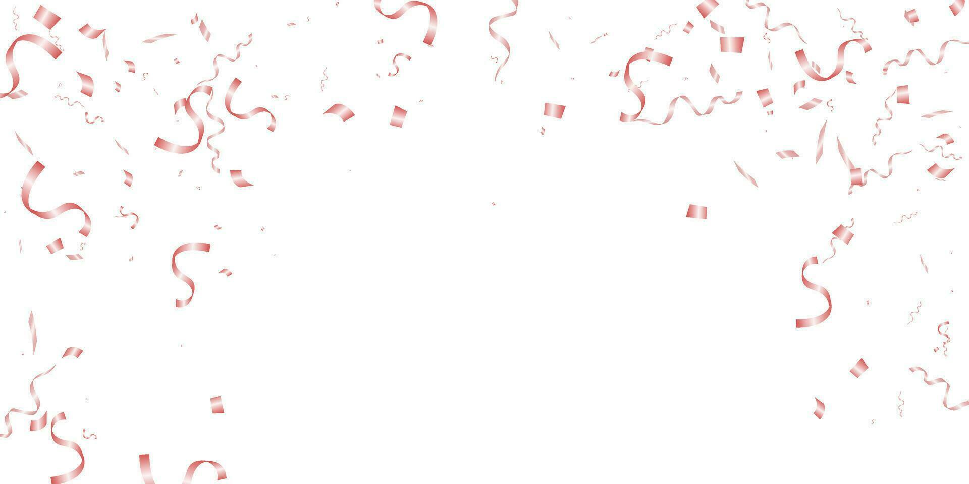 pink confetti isolated background. festive vector illustration