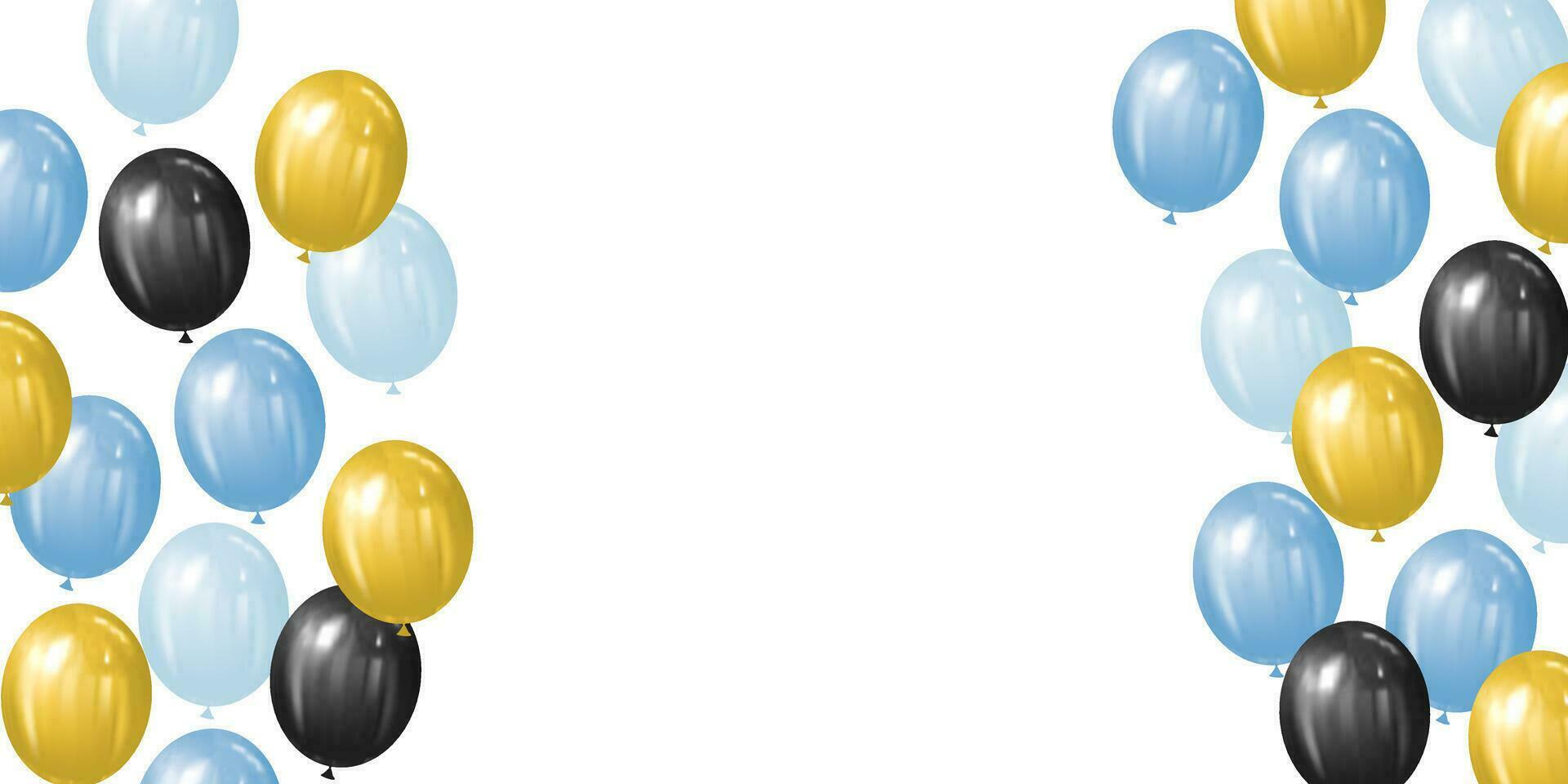 illustration of a group of balloons with copy space for your text vector