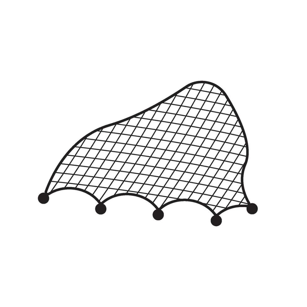 big fishing net icon vector