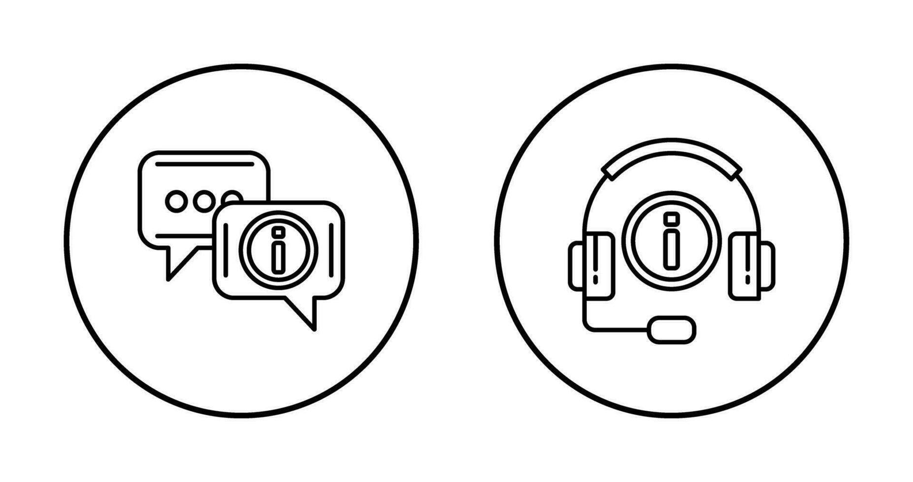 chat box and informatiion Icon vector