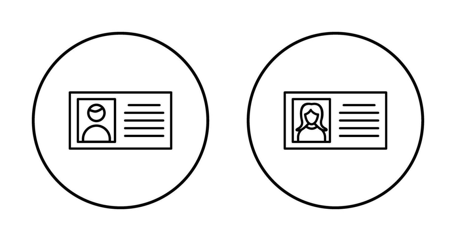 male profile and female profile  Icon vector