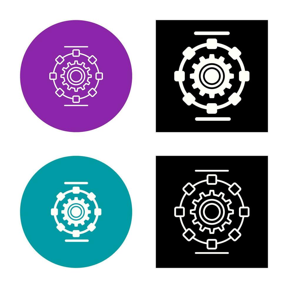 Automated Process Vector Icon