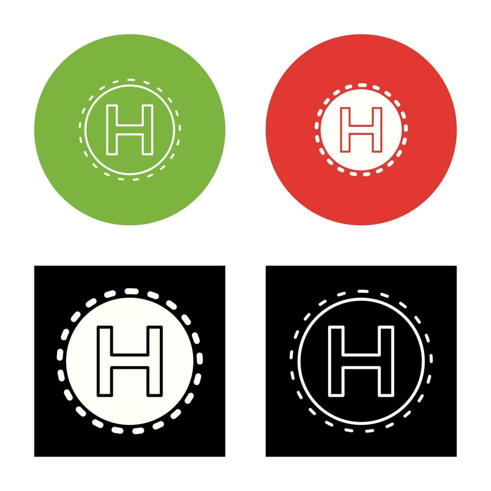 Helipad Vector Icon