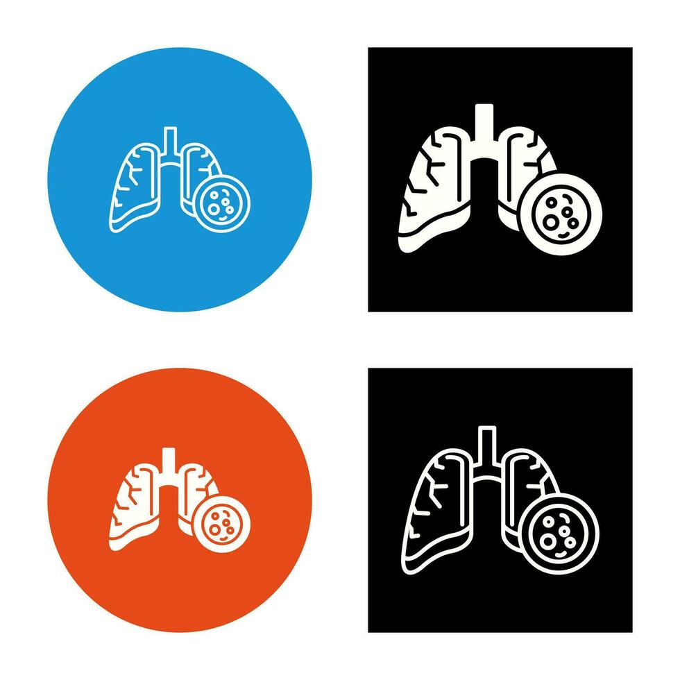 Lung Cancer Vector Icon