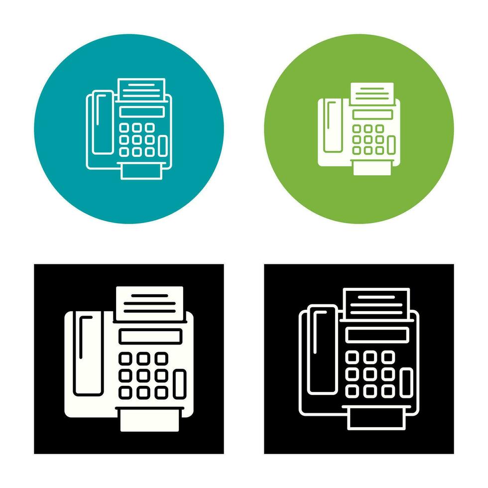 fax Machine Vector Icon