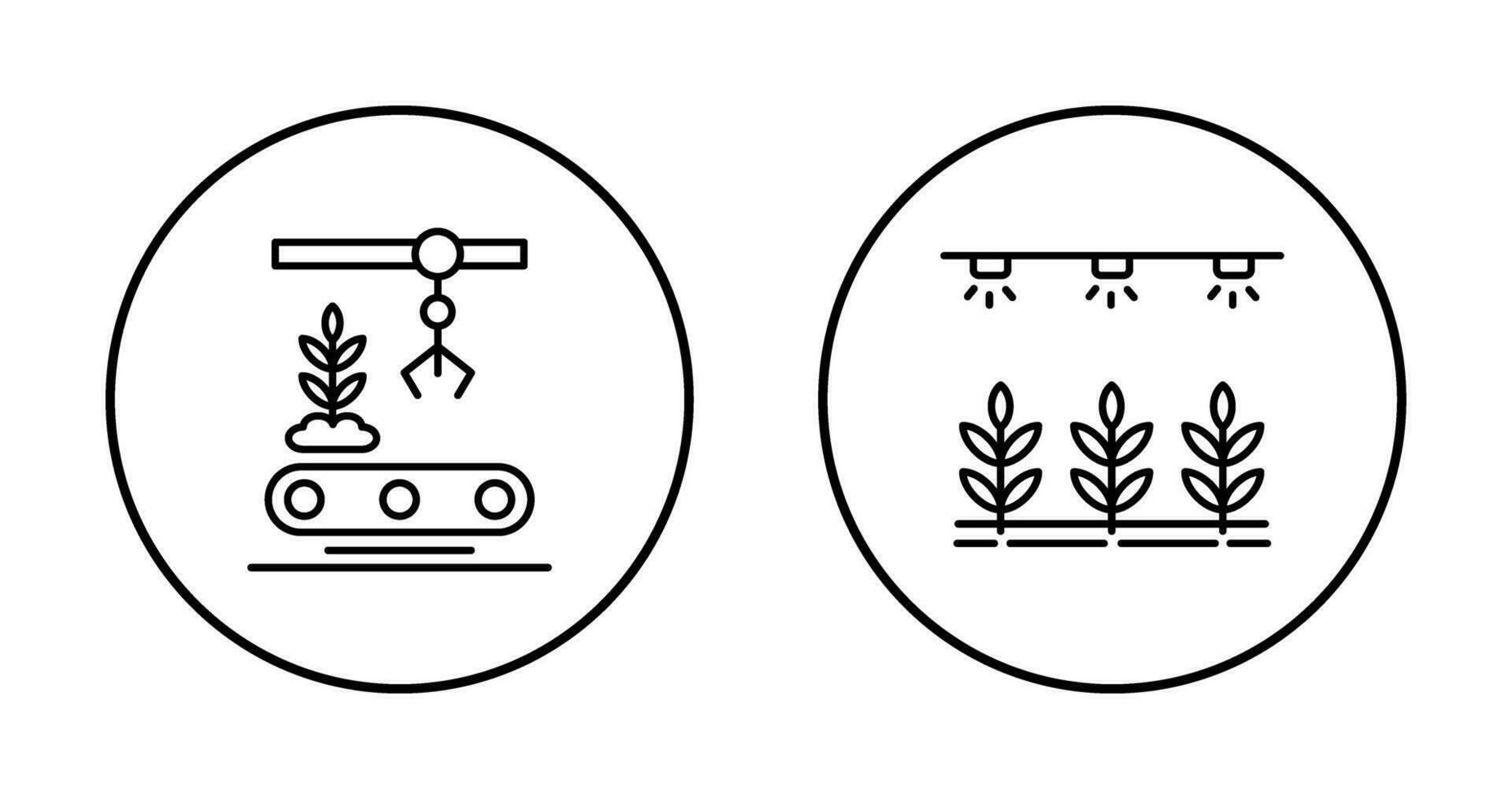 Conveyor and Irrigation  Icon vector