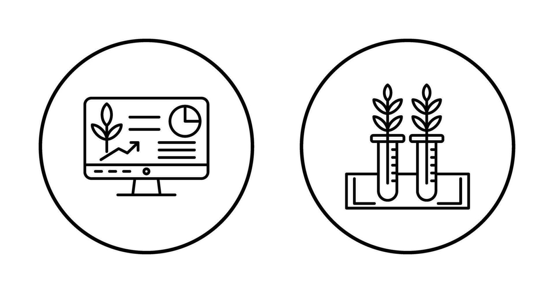 Computer and Test Icon vector