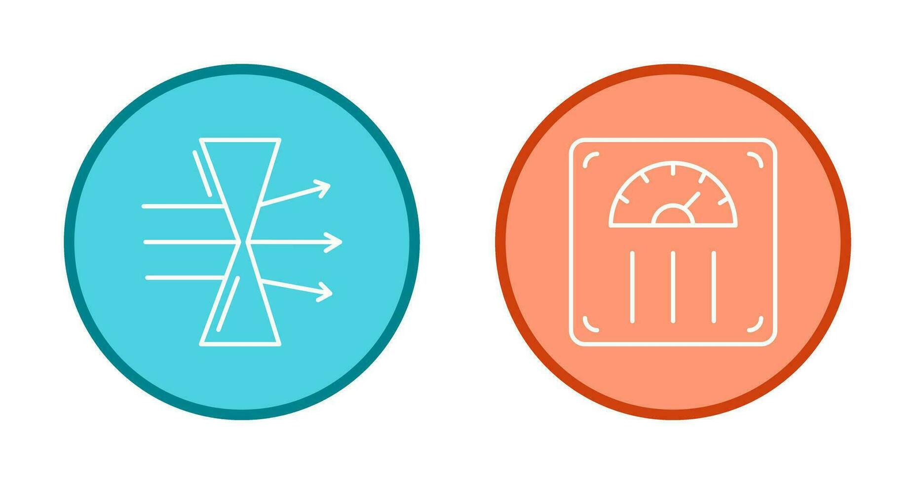 Dispersion and Weight Scale Icon vector