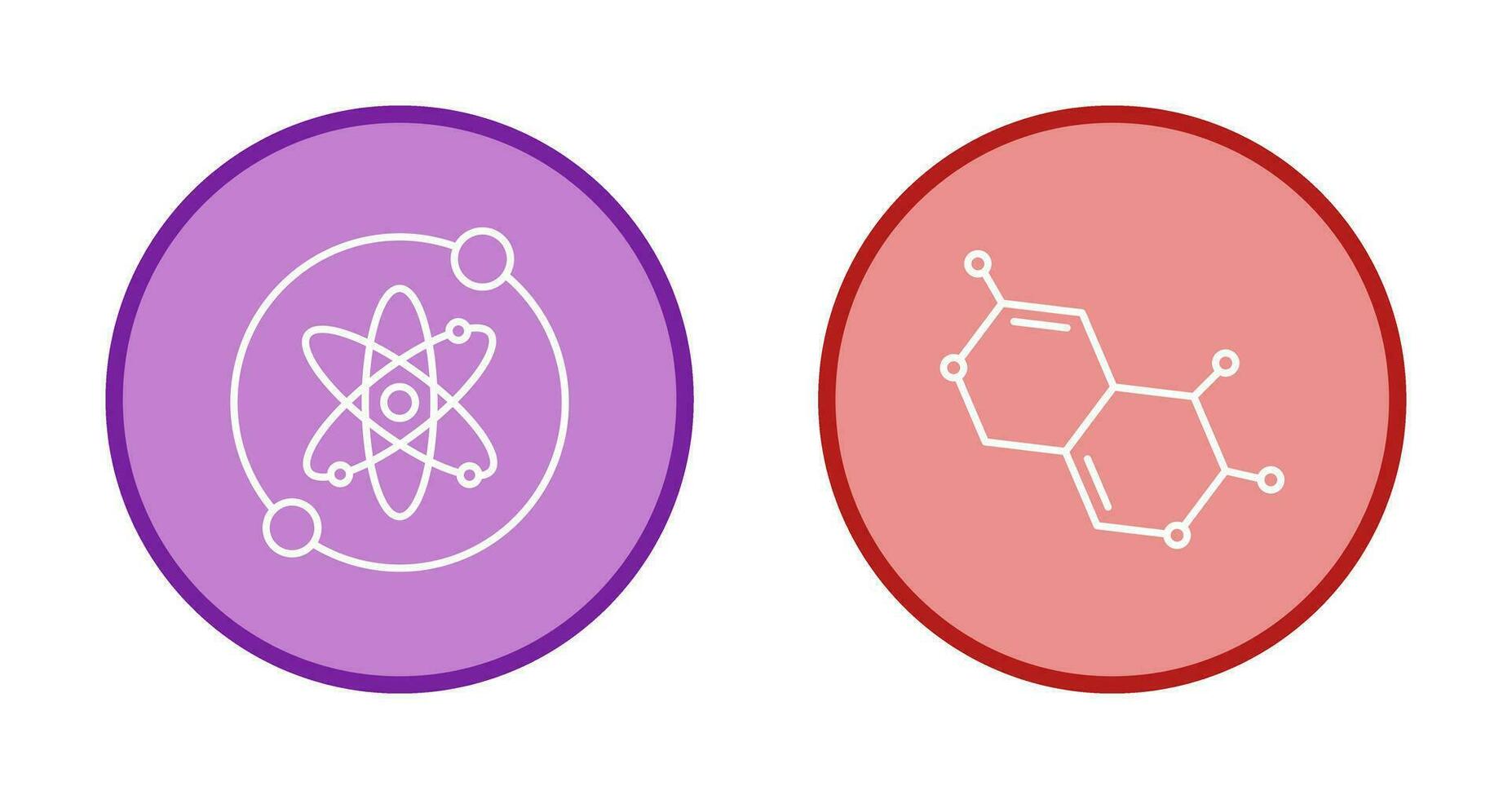 Proton and Molecule Icon vector