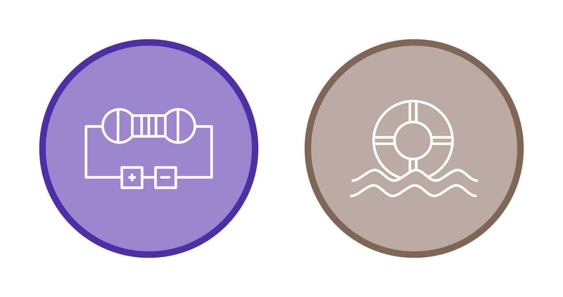 Resistor and  Float Icon vector