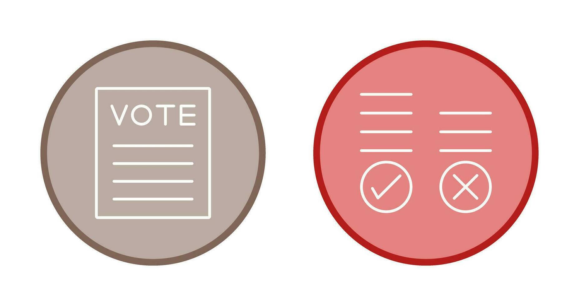 Voting Result and Vote Icon vector