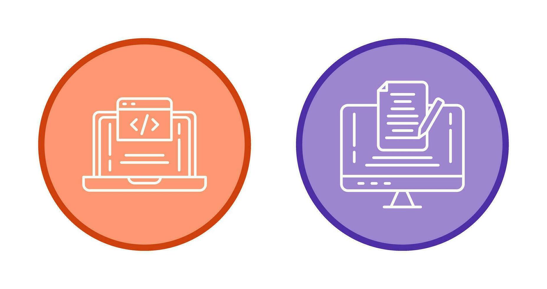 Coding and Note Icon vector