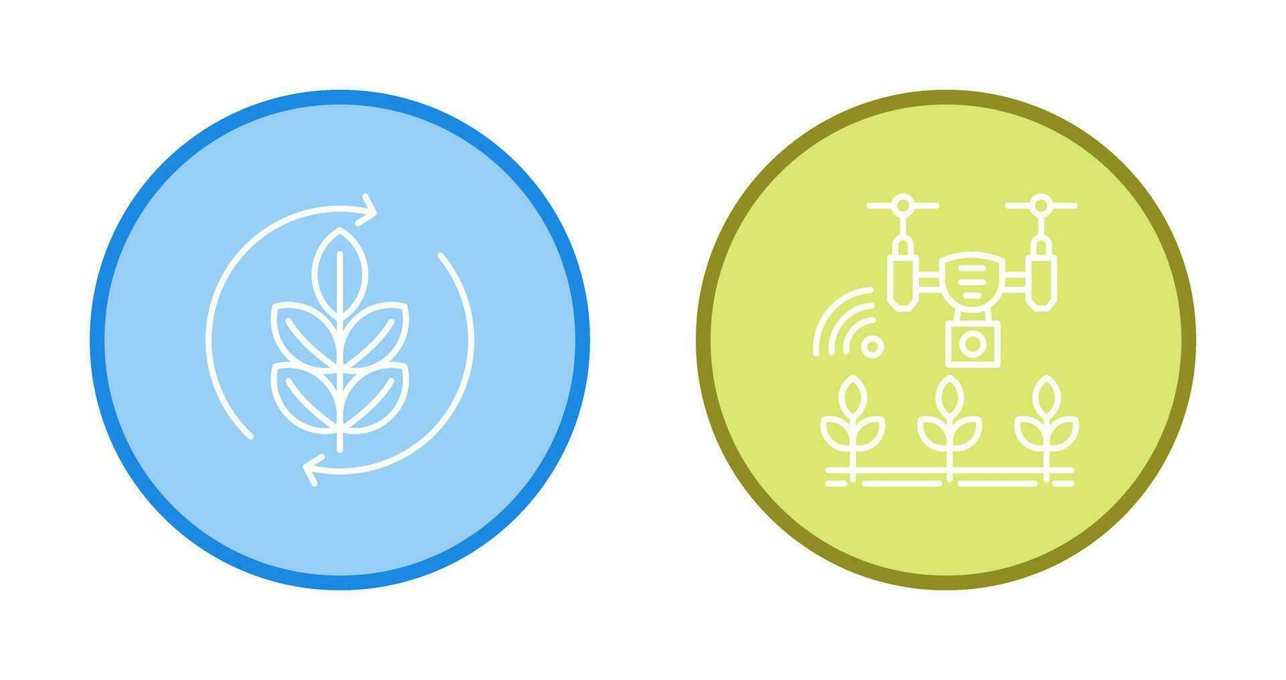 Agronomy and Smart Farm Icon vector