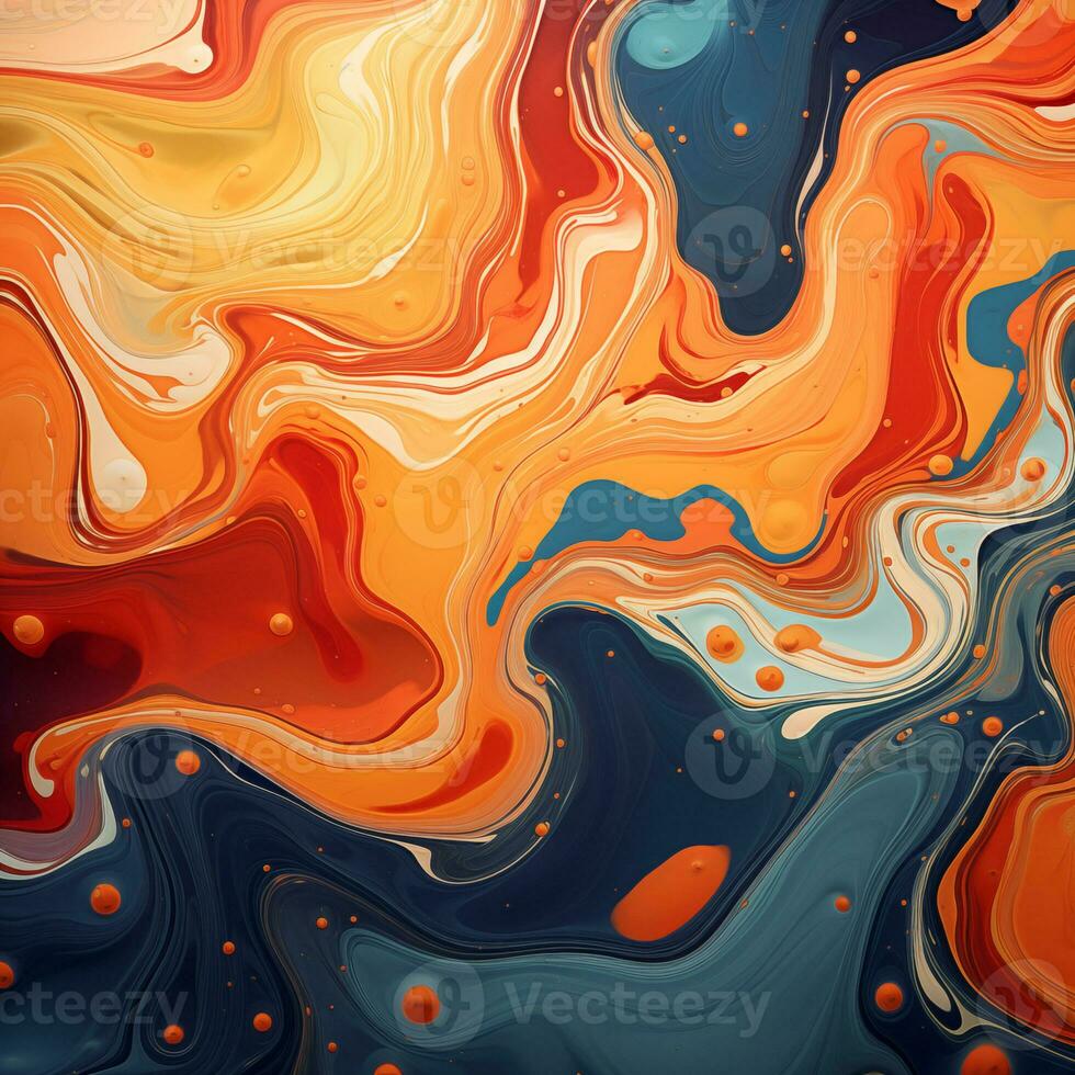 Colorful abstract liquid background, texture, acrylic, sublimation, banner, print. Generative AI photo