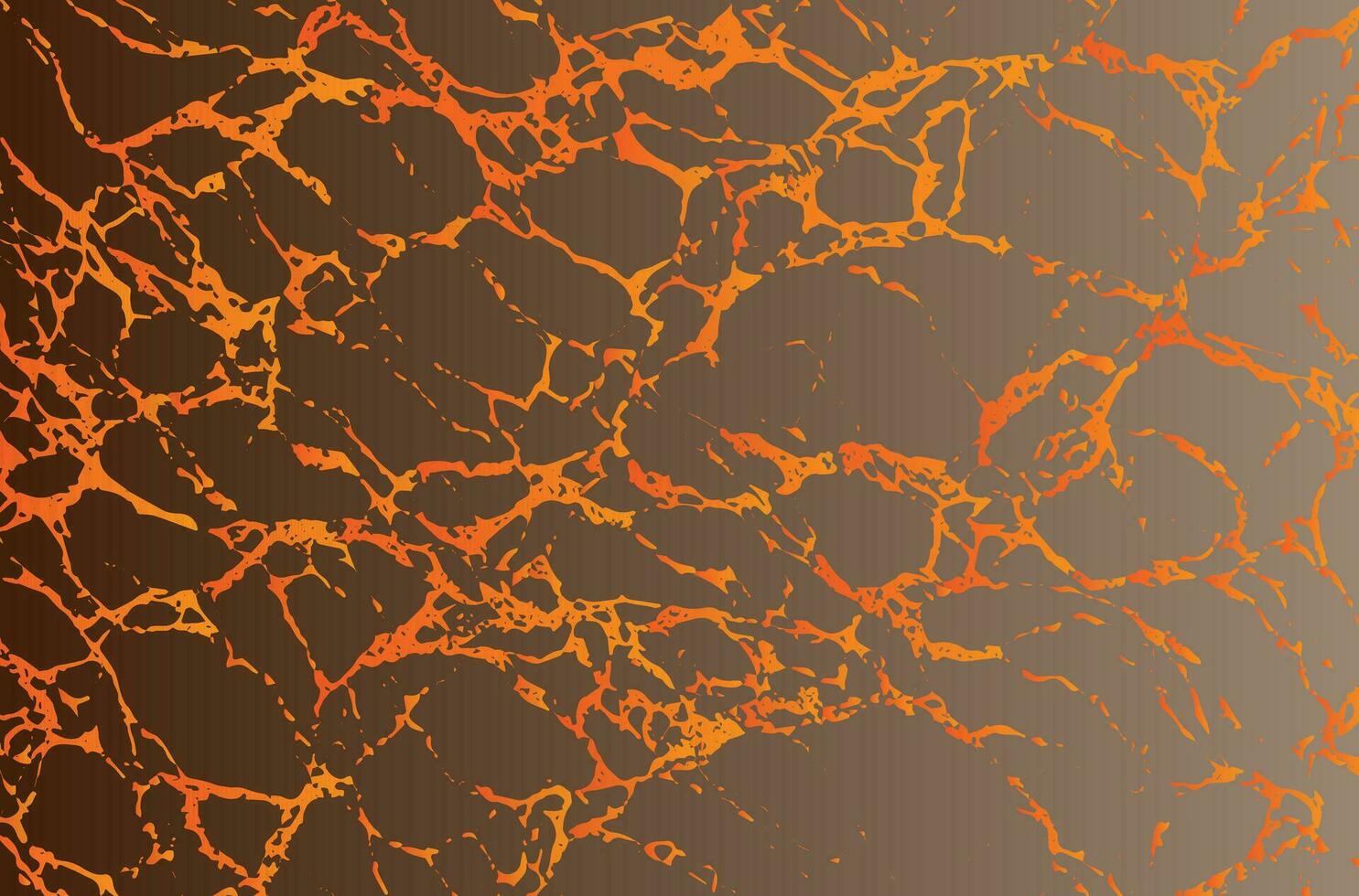 a marble texture with orange and black paint vector