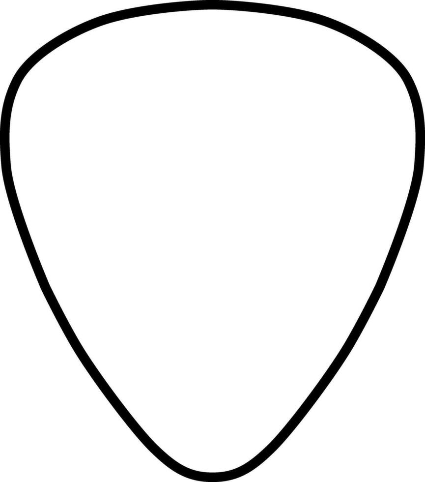 WebAudio studio flat icon logo. Guitar pick plastic logo. Acoustic guitar plectrum vector