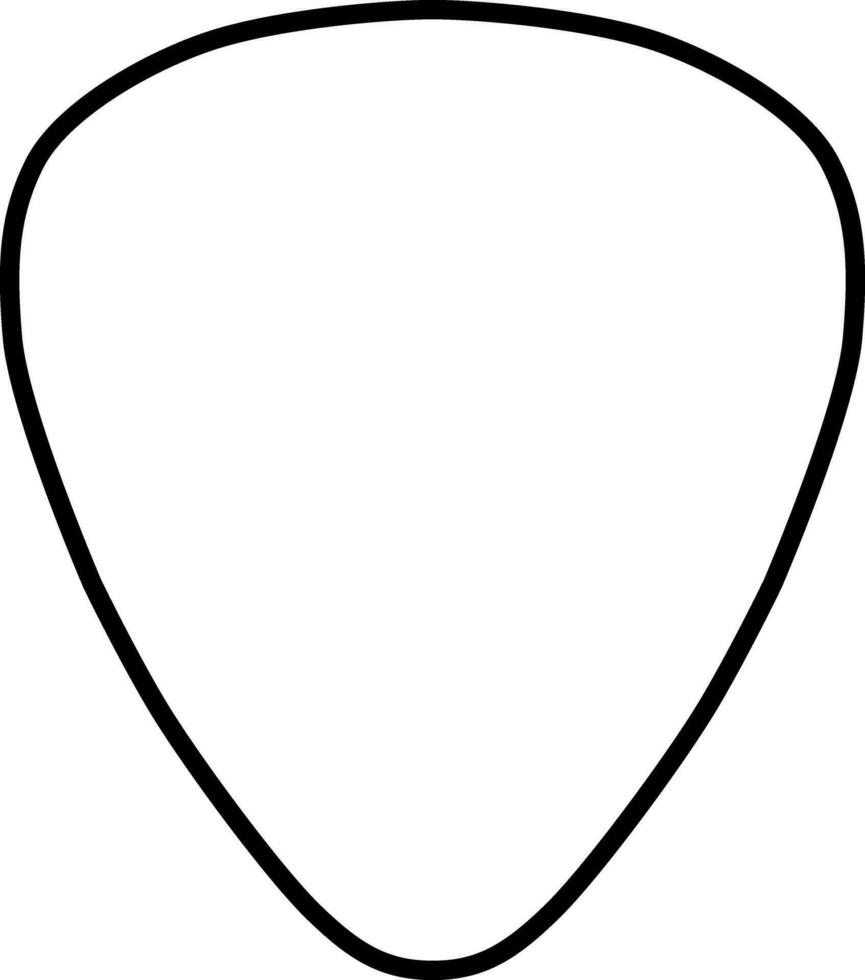 WebAudio studio flat icon logo. Guitar pick plastic logo. Acoustic guitar plectrum vector