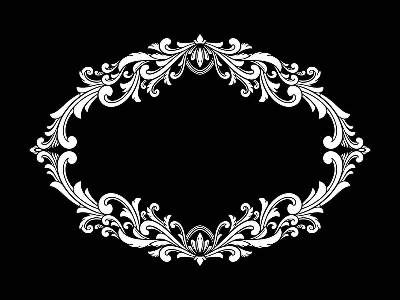 Luxury Ornament Vintage Style with  Frame vector