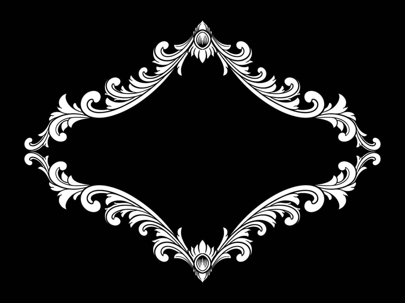 Luxury Ornament Vintage Style with  Frame vector