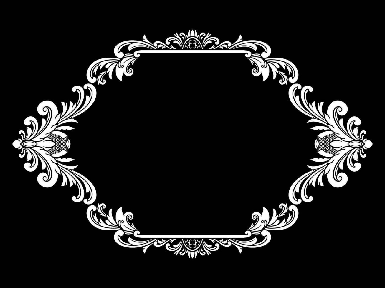 Luxury Ornament Vintage Style with  Frame vector