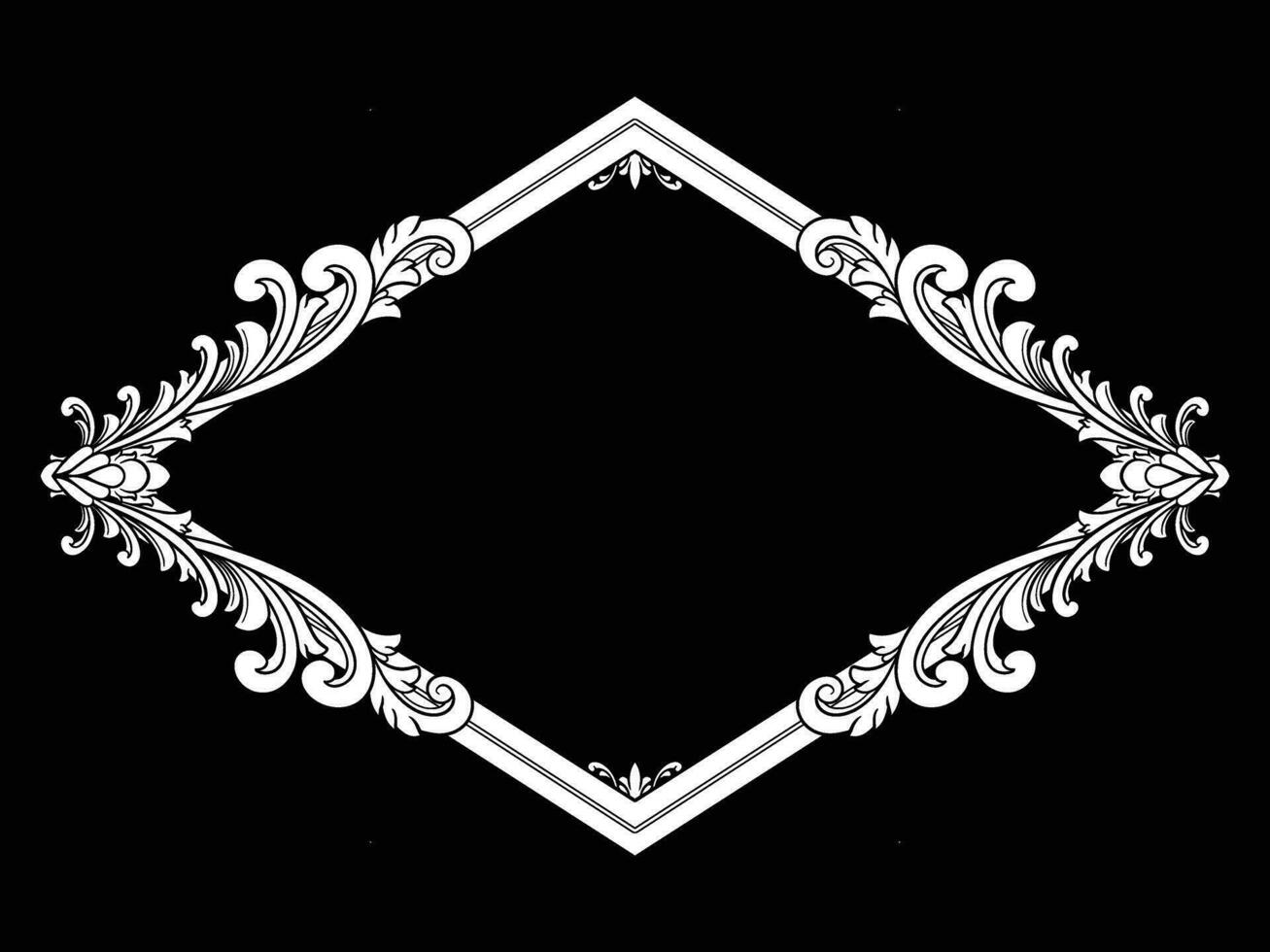 Luxury Ornament Vintage Style with  Frame vector
