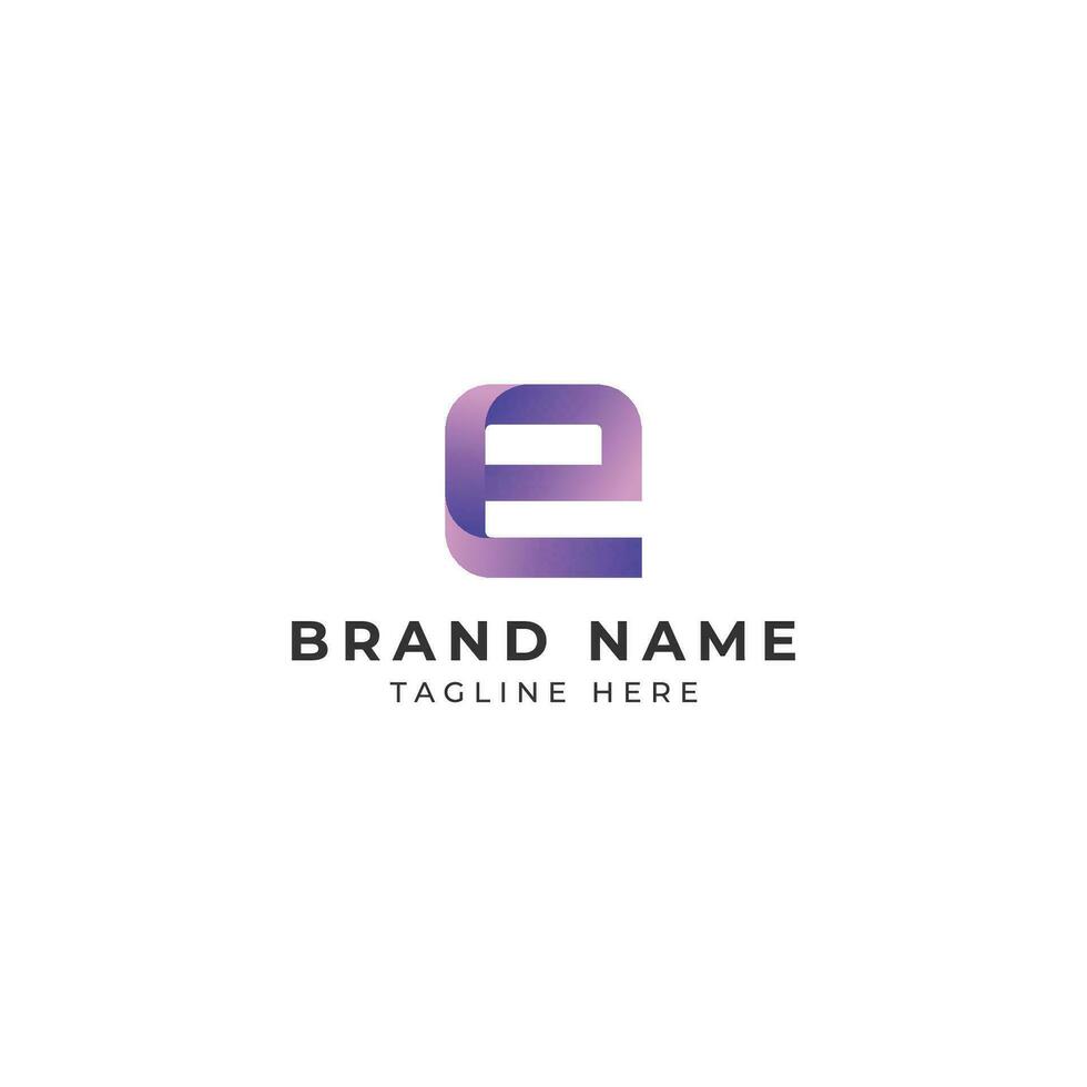 E Logo design , vector