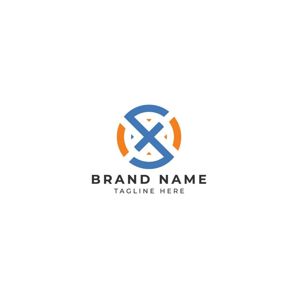 Monogram Letter SXO Modern Initial Logo Design Template ,Linked Circle Vector Illustration
