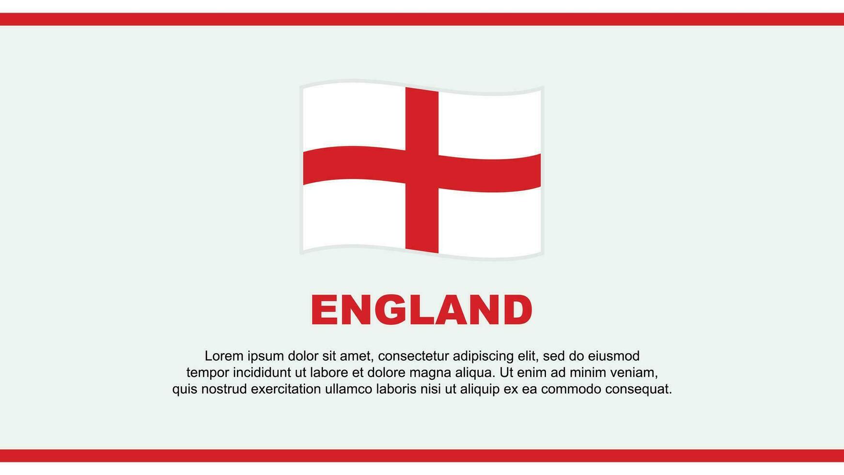 England Flag Abstract Background Design Template. England Independence Day Banner Social Media Vector Illustration. England Design