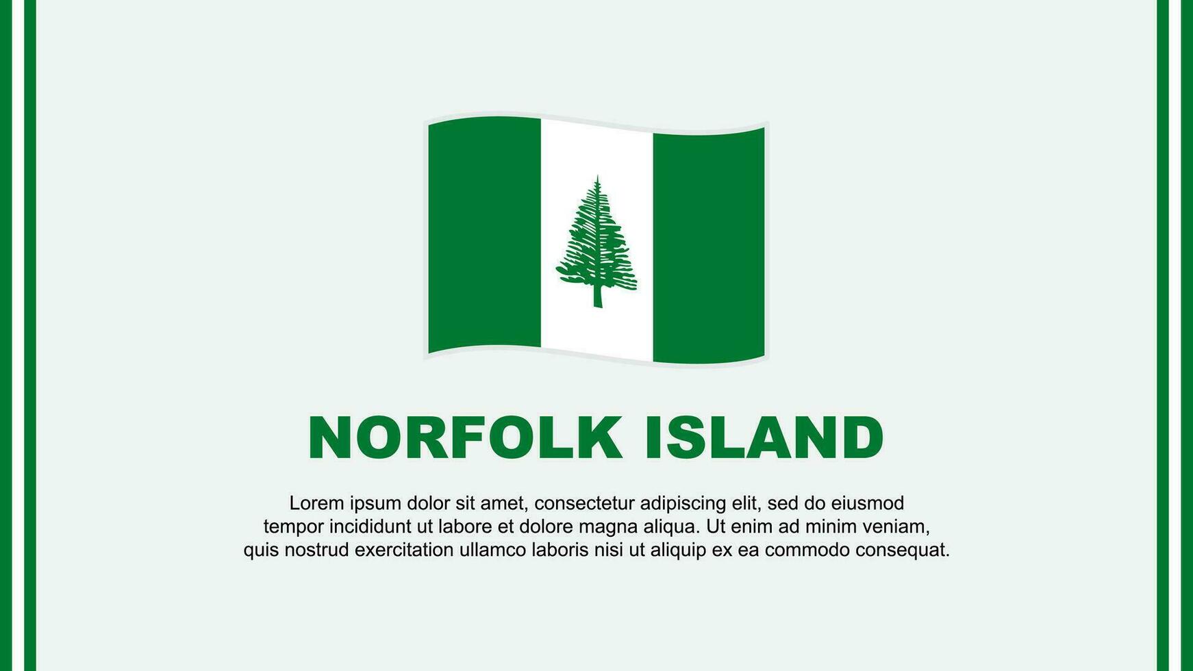 norfolk isla bandera resumen antecedentes diseño modelo. norfolk isla independencia día bandera social medios de comunicación vector ilustración. norfolk isla dibujos animados