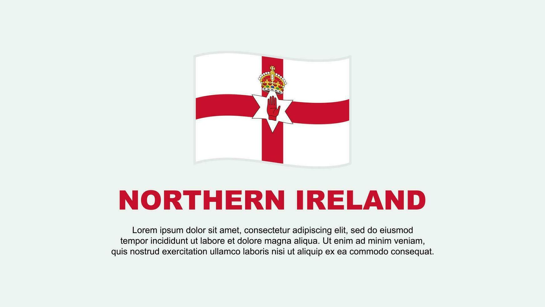 del Norte Irlanda bandera resumen antecedentes diseño modelo. del Norte Irlanda independencia día bandera social medios de comunicación vector ilustración. del Norte Irlanda antecedentes