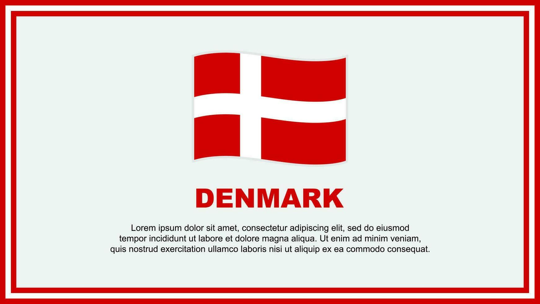 Denmark Flag Abstract Background Design Template. Denmark Independence Day Banner Social Media Vector Illustration. Denmark Banner