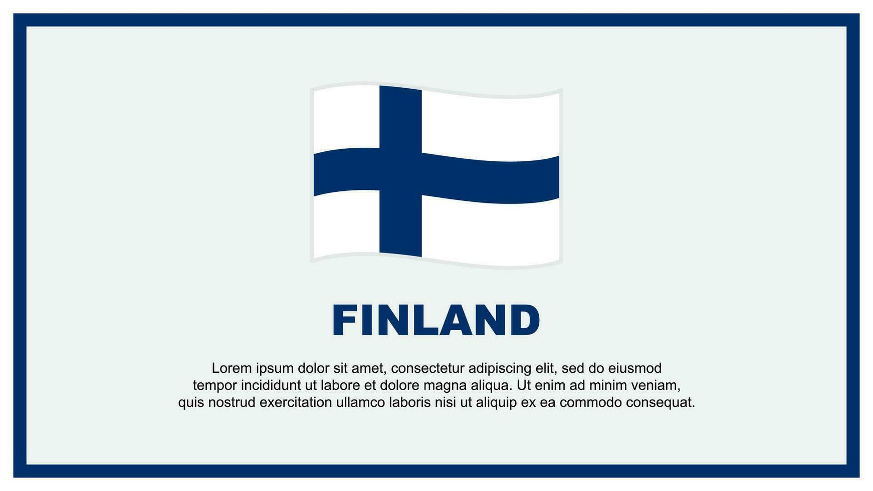 Finland Flag Abstract Background Design Template. Finland Independence Day Banner Social Media Vector Illustration. Finland Banner