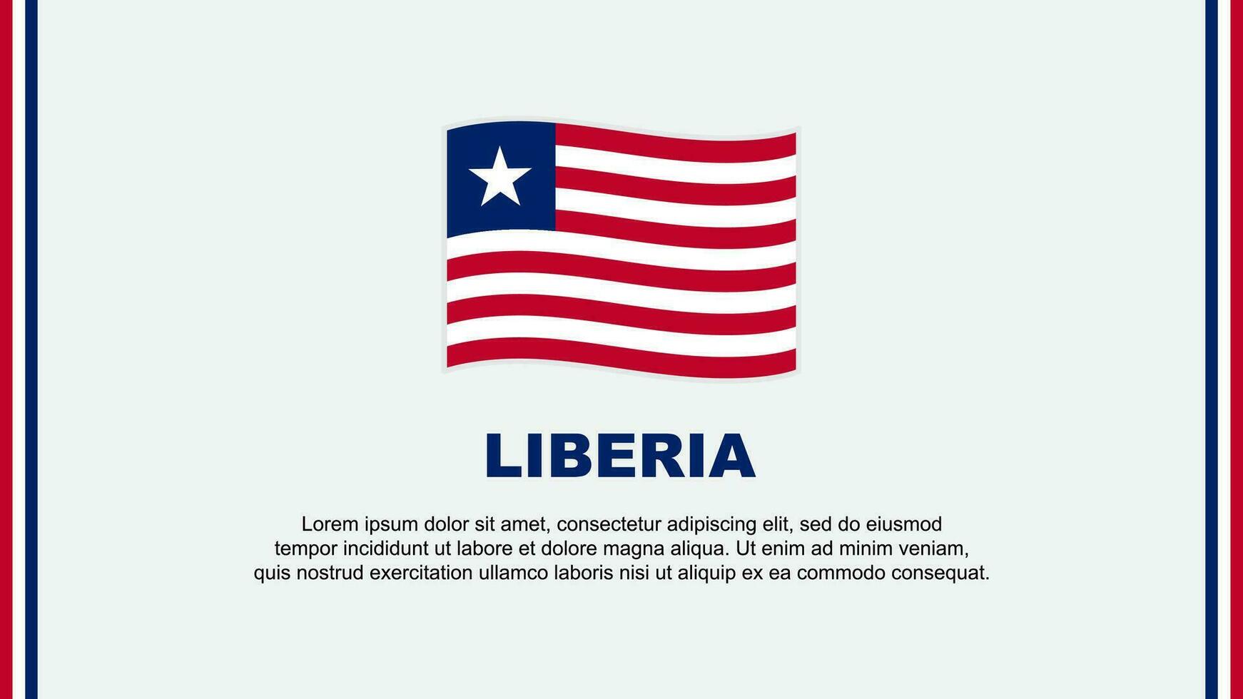 Liberia bandera resumen antecedentes diseño modelo. Liberia independencia día bandera social medios de comunicación vector ilustración. Liberia dibujos animados