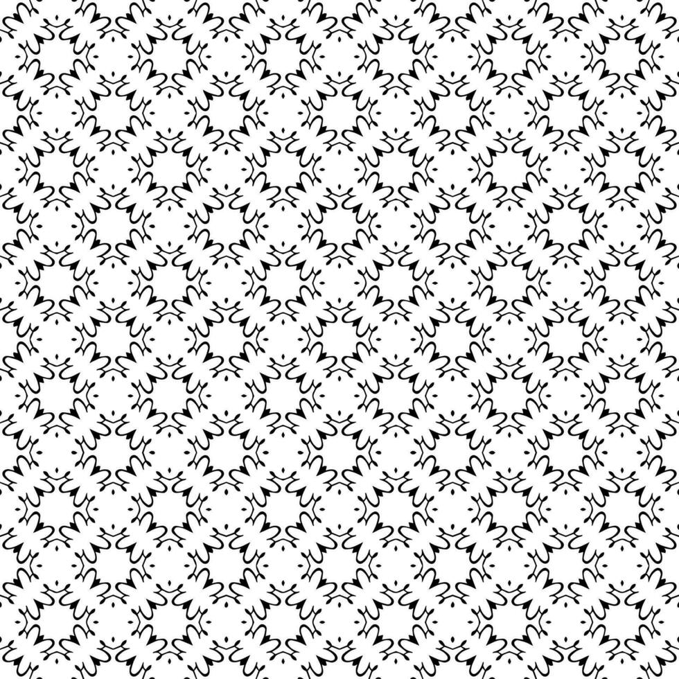 Black and white seamless abstract pattern. Background and backdrop. Grayscale ornamental design. vector