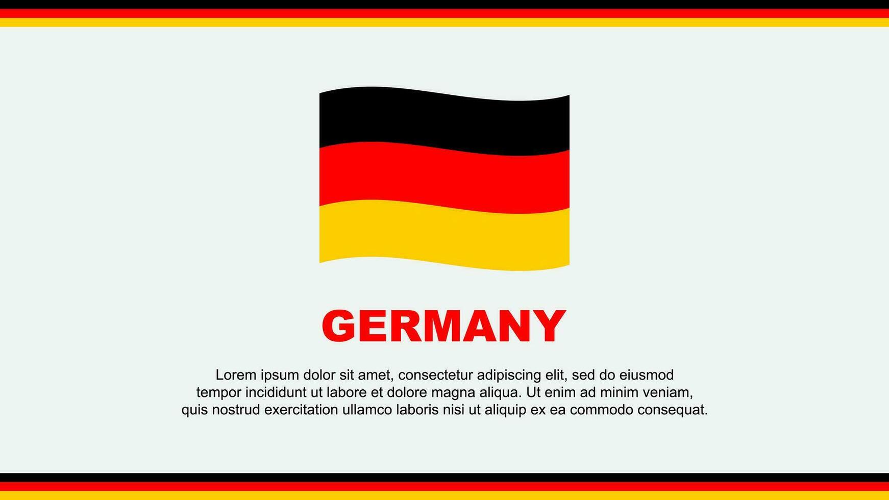 Alemania bandera resumen antecedentes diseño modelo. Alemania independencia día bandera social medios de comunicación vector ilustración. Alemania diseño