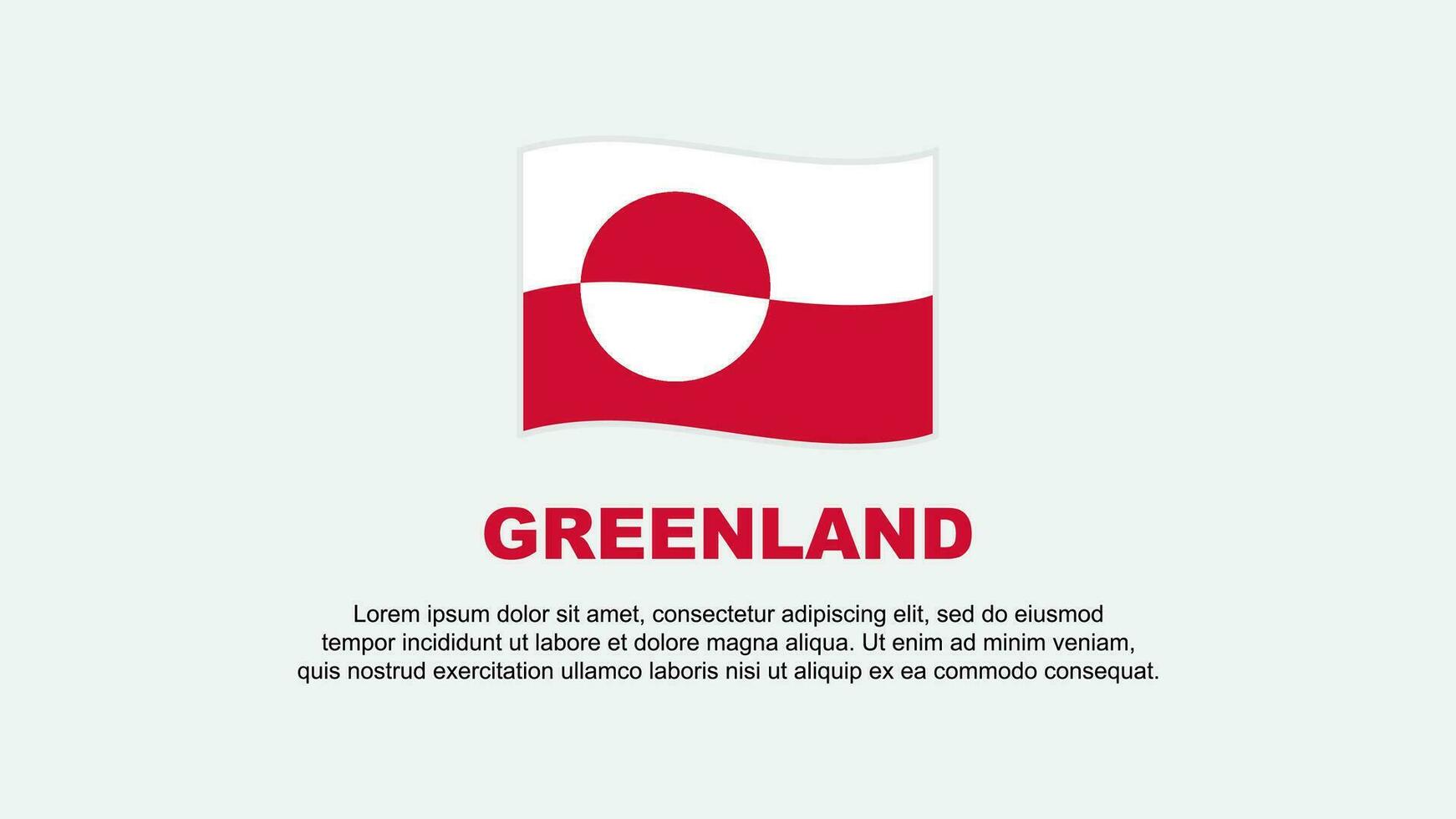 Greenland Flag Abstract Background Design Template. Greenland Independence Day Banner Social Media Vector Illustration. Greenland Background